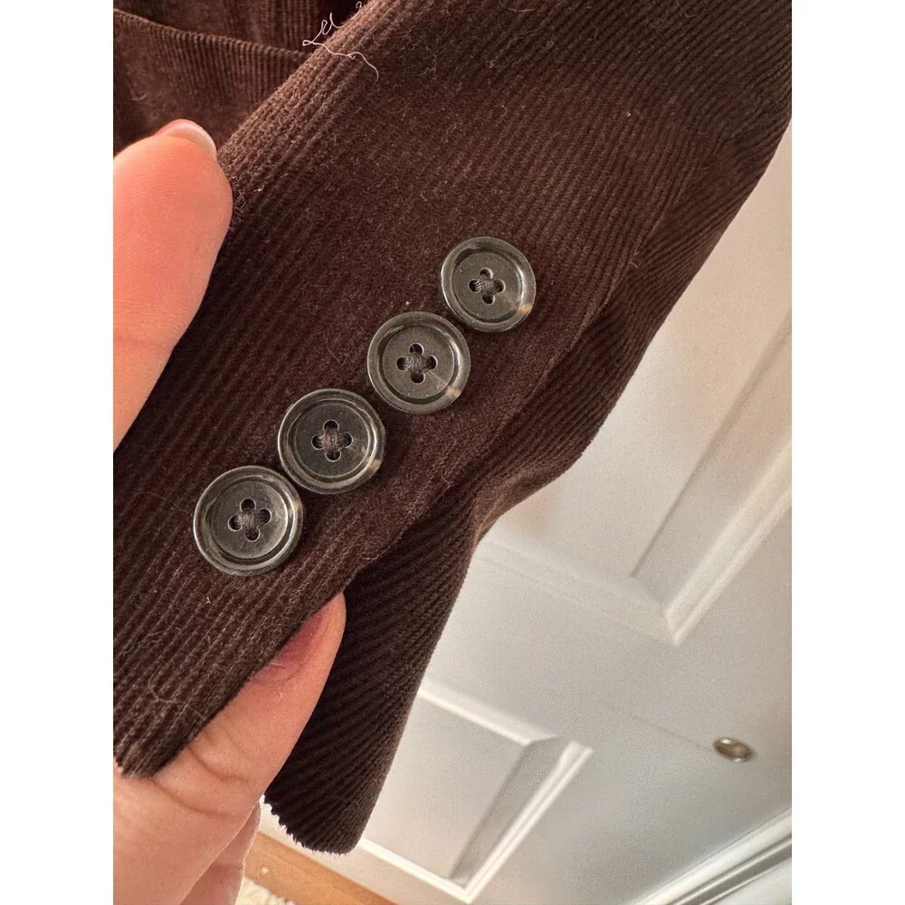 J Crew Ludlow Chocolate Brown Corduroy Sport Coat Blazer Jacket 40R